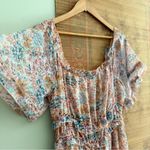 Anthropologie  Love the Label Boho Waterlily Floral Ruffle Midi Dress Photo 2