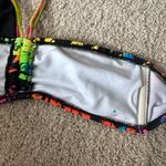 OP Rainbow Splatter Halter Bikini Top Juniors Size Medium / 7 - 9 NO PADDING Photo 3