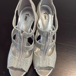 Fioni Elegant Silver High Heel Sandals Size 10 Photo 7