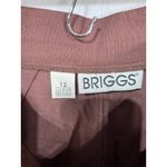 Vintage Briggs Pleated High Rise Shorts Brown Trousers Pockets Boho Women's 12 Photo 5