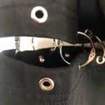 Rehab  Black Alt Emo Cropped Hoodie Size Small O Rings Sweatshirt Alt Goth Grunge Photo 4