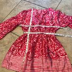 Motherhood  Womens Blouse Size Medium Pink Red Rose Silky Maternity NEW‎ Photo 5