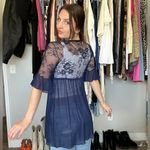 Avidlove Lace Sheer Tie-Front Kimono Cardigan Photo 3