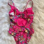 Tabitha Brown x Target Pink Floral One Piece Cutout Swimsuit Swim Suit XXS new Photo 6