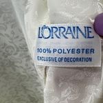 Vintage Lorraine Robe Womens M White Satin Floral Lace Feminine Boho Romantic Size M Photo 12