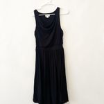 Maeve  by Anthropologie Brianne Black Cowl Neck Flare‎ Skirt Dress Size XS Photo 2