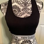 New Balance  Medium Impact Sports Bra Style #114933 Black/White Size L Photo 6