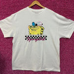 Sponge Bob Who Lives in a Pinnacle Under the Sea White Tshirt size XL Photo 0