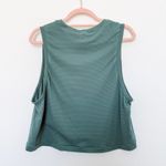 PINK Victoria's Secret Womens Athletic Top Size L Green Crop Gym Workout Sporty Size L Photo 6