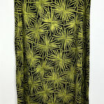 Diane Von Furstenberg  Skirt 8 Green‎ Black Silk Palm Print Y2K Designer Mod Boho Photo 0