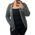 Xersion  (M) Hooded Full Zip Two Front Pocket Casual Knit Layering Comfy Jacket Photo 8