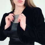 Vintage Velvet Bolero Jacket in Black | Size L Size L Photo 1