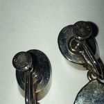 Sperry Brand Vintage Silver Tone Retro Boho Drop Earrings Photo 5