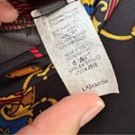 Vintage 90s Black Blue Equestrian Print Mini Dress Womens L Horse Lion Chain Size L Photo 6