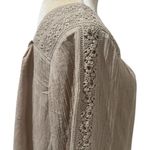 Soft Surroundings  Gauze Embroidered Blouse Peasant Boho Milk Maid Cottagecore M Photo 4