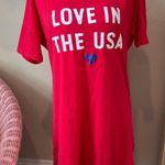 Victoria's Secret Red USA pajama sleep shirt Photo 0