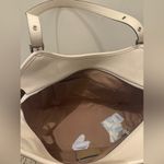 Coach Pebble Leather Chalk White Silver Hardware Meadow Shoulder Bag Purse NWT Photo 5