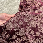 No Boundaries  Vtg Y2K Crushed Velvet Maxi Dress Red Whimsy Goth Fairy Juniors 15 Photo 12