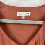 Moon River Moon River Rust Unbalanced Ruffle Top Size XS Photo 8