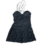 For Love & Lemons NWT  Women’s Black Melody Mini Dress Size Medium and necklace Photo 2