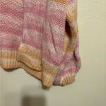 Sincerely Jules Pastel Stripe Cropped Cardigan Pink Yellow Open Front Sweater L Size L Photo 6
