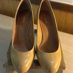 Coach Roni Wedge Patent Leather Tan Heels Photo 0