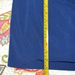 Covington  womens 2X 20/22W drape neck blue blouse workwear church casual NWT Photo 3