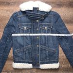 Juicy Couture Faux Fur Jean Jacket Women’s Size Petite Small Photo 2