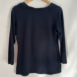 Soma Lotus Top Peruvian Pima Cotton Black Yoga Artsy Graphic Soft Celestial Photo 4