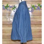 Harrah's Casino Blue Denim Button Up Shirt Top Size XL Cotton Embroidered Logo Photo 4