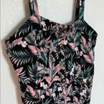 Derek Heart Derek Hart Dark Floral Tropical Jumpsuit Size Large Junior Photo 3