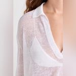 James Perse  Women’s‎ Fine Gauge Open Knit Polo Top Size XS or 0 Photo 1