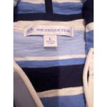 Southern Tide NWT Paiton Hoodie Large Blue White Nautical Stripe Coastal Cozy Photo 5