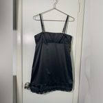 Alice + Olivia NWT black, cute detail hem mini spaghetti strap dress. M Photo 1