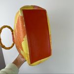 Vintage Sunny Hawaii Floral Bamboo Handbag Pink Photo 10