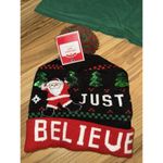 Star Wars  Believe NEW Christmas Women's Medium M Pajama Pants‎ T-shirts Hat Photo 8