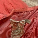 Twelve By Twelve  Orange Lace Corset Style Blouse Size Extra Small Photo 2