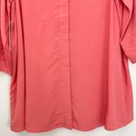 Jessica London New 3/4 Sleeve Button Down Shirt Coral Size 14W Photo 7
