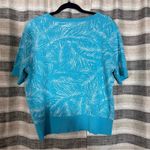 Michael Kors MICHAEL  Turquoise‎ Short Sleeve Sweater Size XL Photo 1