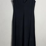 Ann Taylor Vintage 100% Silk Maxi Dress Women's 4 Black Classic LBD 90s Formal Photo 7