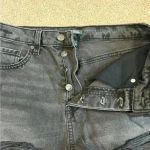 Wild Fable  high rise black button front distressed shorts in size 6 Photo 1