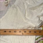 1.4.3. Story by Line Up  women’s small off white blouse v-neck ruched detail sheer Photo 4