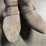 Sole Society  Grey Suede Cross Buckle Ankle Booties Size 6 EUC Photo 5