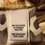 Cato  Womens Maxi Skirt Sz Large High-Low‎ Hem Geometric Brown Tan Stretch Earthy Photo 5