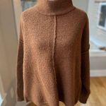 Universal Threads Universal Thread Cognac Brown Cropped Boxy Fit Mockneck Sweater Sz XS Photo 0
