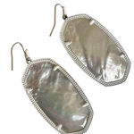 Kendra Scott  “Danielle” Mother-of-Pearl Statement Earrings Photo 0