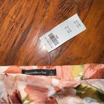 Abercrombie & Fitch  Satin Maxi Long Skirt Small Shiny Floral With Slit NWT Photo 3