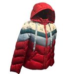 Coach  CHEVRON SHORT DOWN JACKET SIZE SMALL RED MULTICOLOR Photo 4