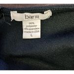 Bar III Pullover Womens Large Navy Blue 3/4 Sleeve Stretch Knit Top Made USA Photo 4