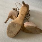 Diane Von Furstenberg  Rimini Ankle Lace Up tan suede Open Toe heels size 11 Photo 7